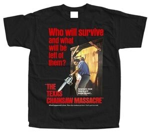 The Texas Chainsaw Massacre V1 Movie Poster Black Unisex T-Shirt